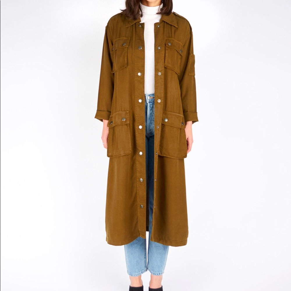 LACAUSA lightweight trench coat